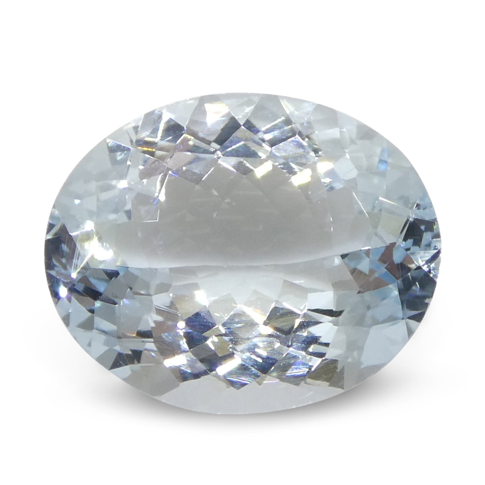 Aquamarine 3.84 cts 12.32 x 10.03 x 5.49 mm Oval Blue  $1540