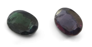 0.49ct Oval Bluish Green to Pinkish Purple Alexandrite from India - Skyjems Wholesale Gemstones