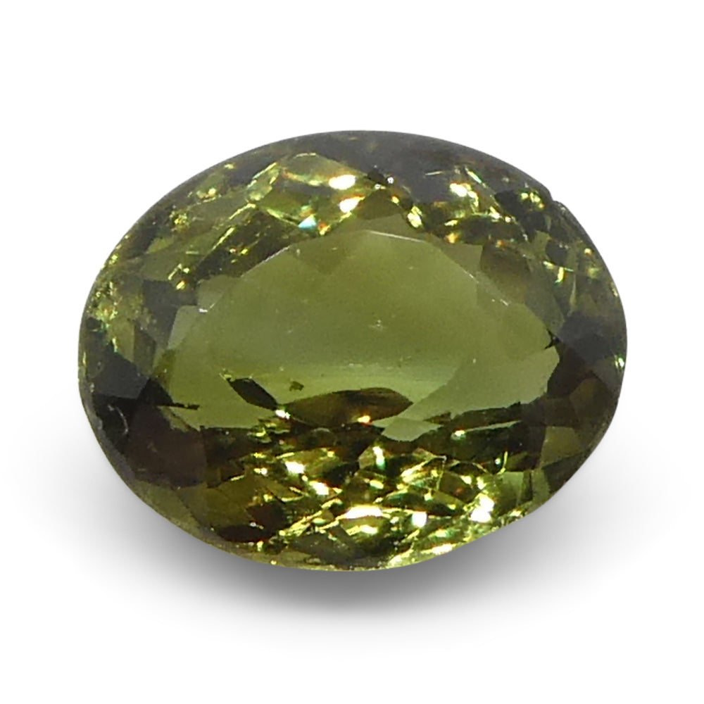 Alexandrite 0.54 cts 5.30 x 4.32 x 2.79 mm Oval Yellowish Green changing to Yellowish Brown  $540