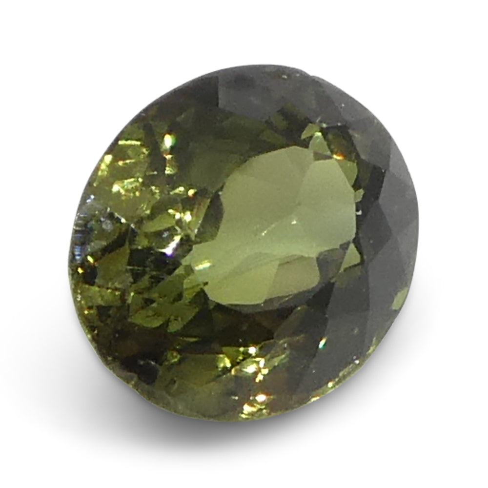 0.54ct Oval Yellowish Green to Yellowish Brown Alexandrite from Sri Lanka, Unheated - Skyjems Wholesale Gemstones