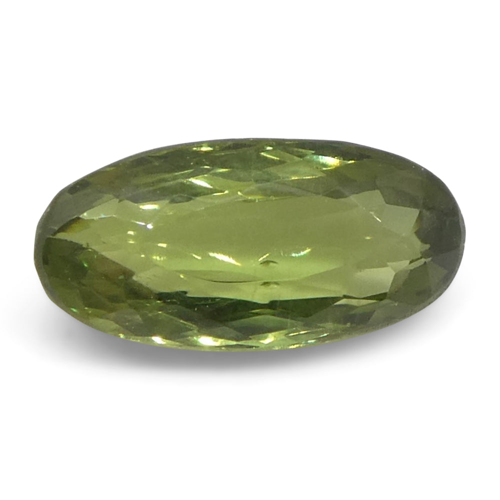 0.83ct Oval Yellowish Green to Yellowish Brown Alexandrite from Sri Lanka, Unheated - Skyjems Wholesale Gemstones