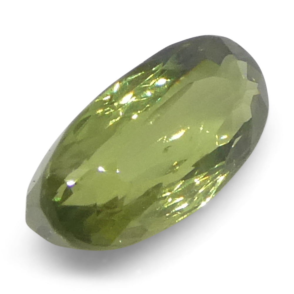 0.83ct Oval Yellowish Green to Yellowish Brown Alexandrite from Sri Lanka, Unheated - Skyjems Wholesale Gemstones