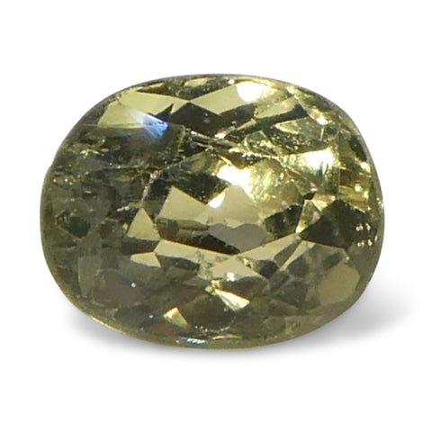 0.21ct Oval Yellowish Green to Yellowish Brown Alexandrite from Sri Lanka, Unheated