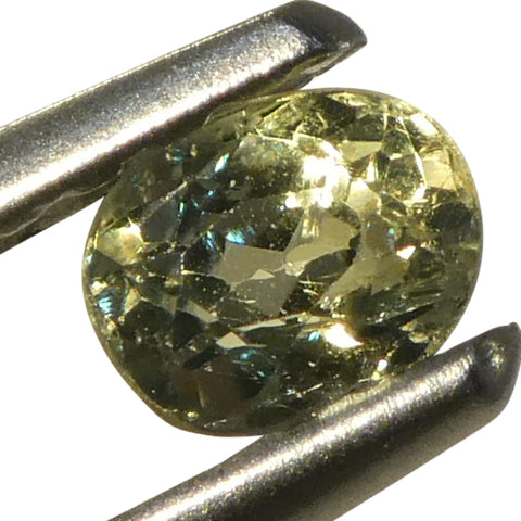 0.21ct Oval Yellowish Green to Yellowish Brown Alexandrite from Sri Lanka, Unheated