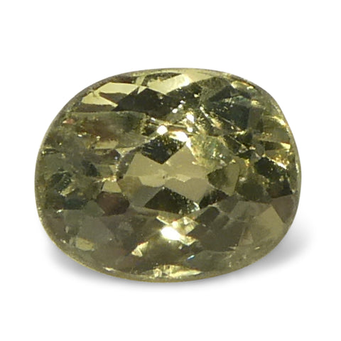 0.21ct Oval Yellowish Green to Yellowish Brown Alexandrite from Sri Lanka, Unheated