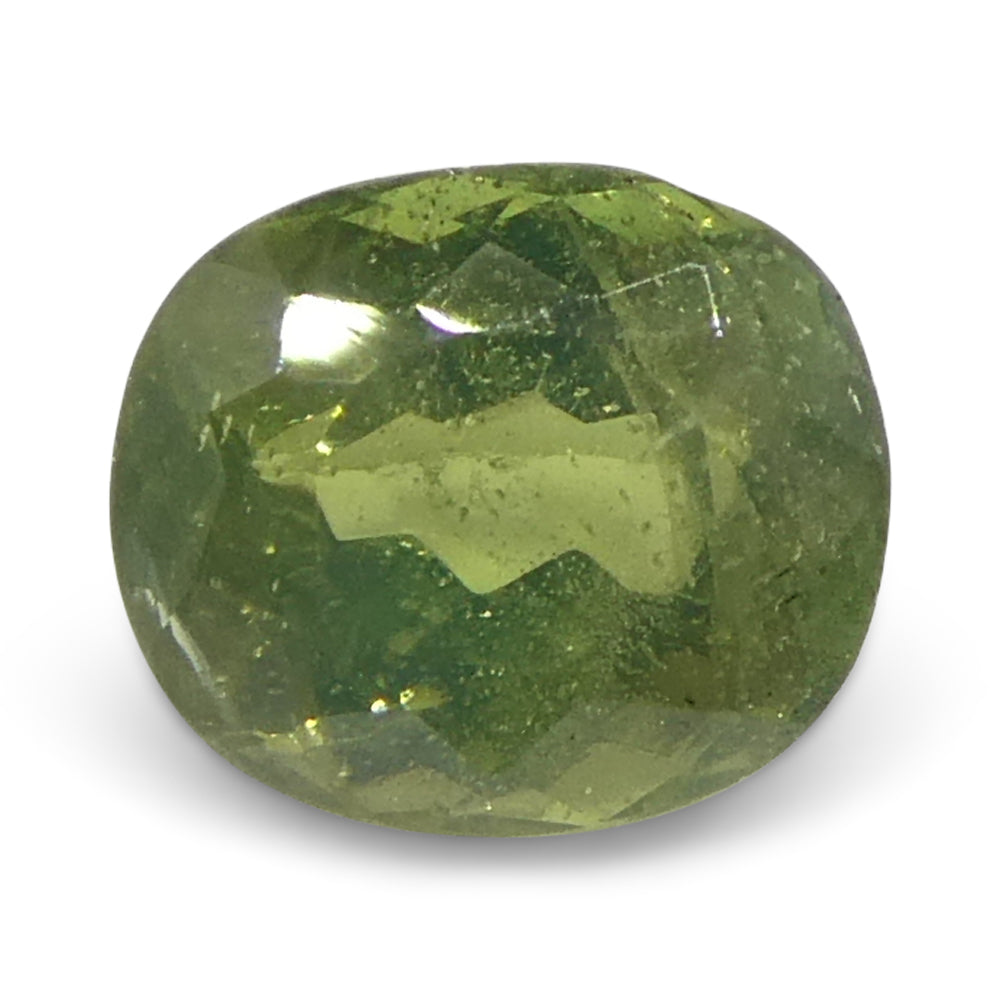 0.6ct Oval Yellowish Green to Greenish Yellow Alexandrite from Sri Lanka, Unheated - Skyjems Wholesale Gemstones