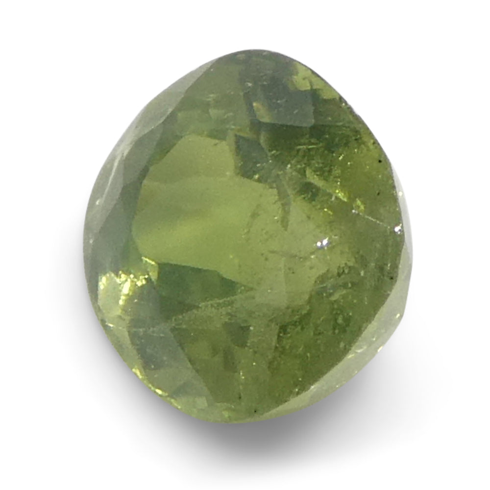 0.6ct Oval Yellowish Green to Greenish Yellow Alexandrite from Sri Lanka, Unheated - Skyjems Wholesale Gemstones