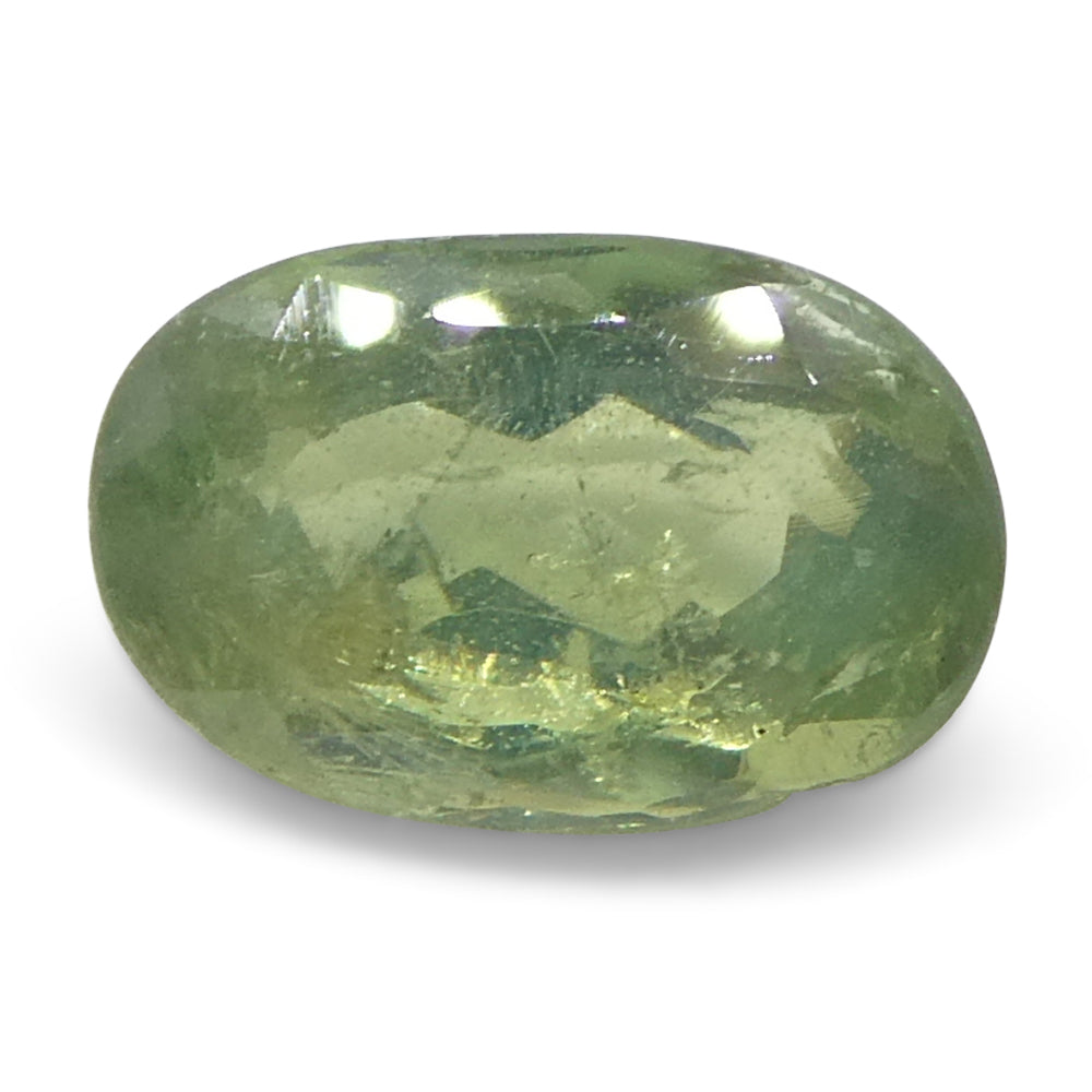 Alexandrite 0.64 cts 6.07 x 3.93 x 2.95 mm Oval Yellowish Green changing to Greenish Yellow  $640