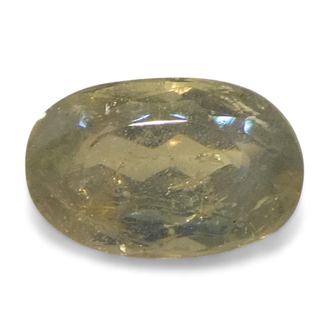 0.64ct Oval Yellowish Green to Greenish Yellow Alexandrite from Sri Lanka, Unheated