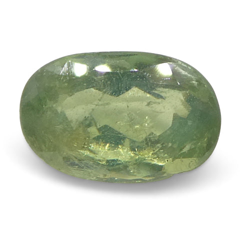 0.64ct Oval Yellowish Green to Greenish Yellow Alexandrite from Sri Lanka, Unheated