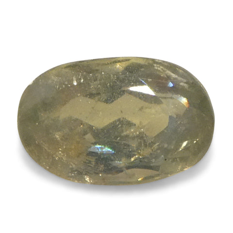 0.64ct Oval Yellowish Green to Greenish Yellow Alexandrite from Sri Lanka, Unheated