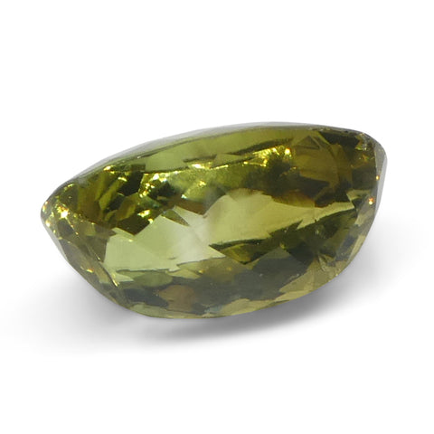 1.02ct Oval Yellowish Green to Yellowish Brown Alexandrite from Sri Lanka, Unheated