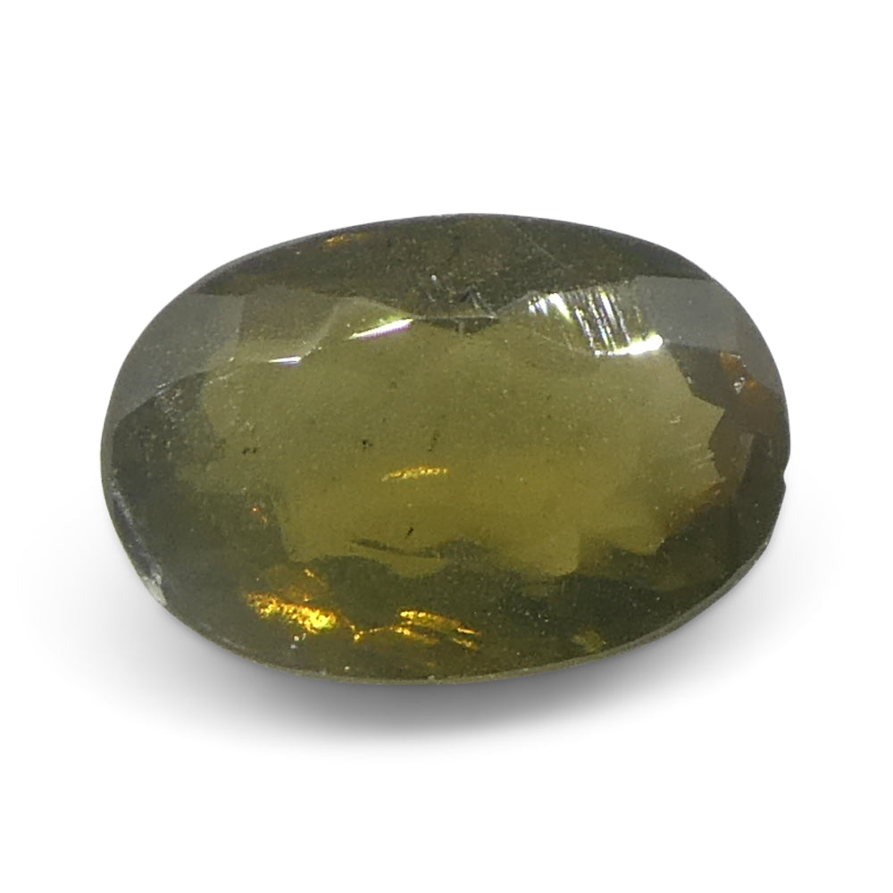 Alexandrite 0.72 cts 5.99 x 5.18 x 2.47 mm Oval Yellowish Green changing to Yellowish Brown  $720