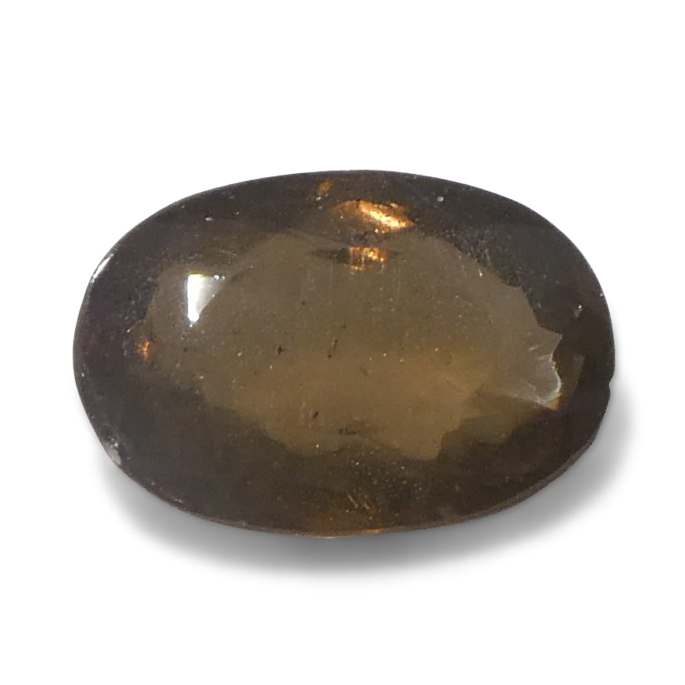 0.72ct Oval Yellowish Green to Yellowish Brown Alexandrite from Sri Lanka, Unheated - Skyjems Wholesale Gemstones