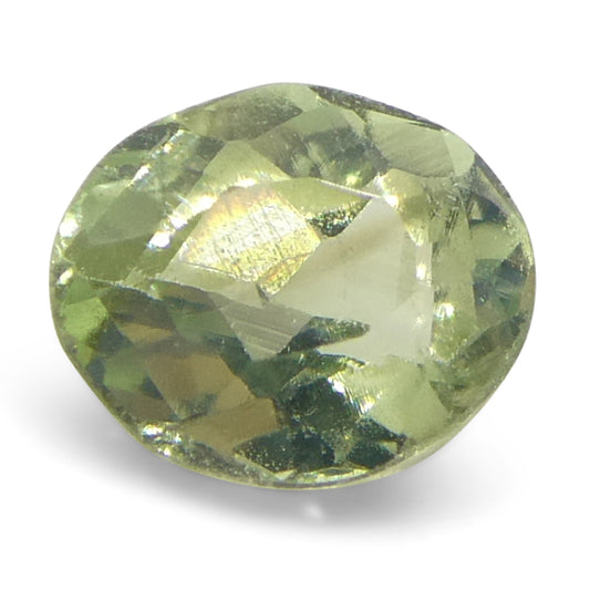 Alexandrite 0.2 cts 3.79 x 3.16 x 2.04 mm Oval Yellowish Green changing to Greyish Purple  $280