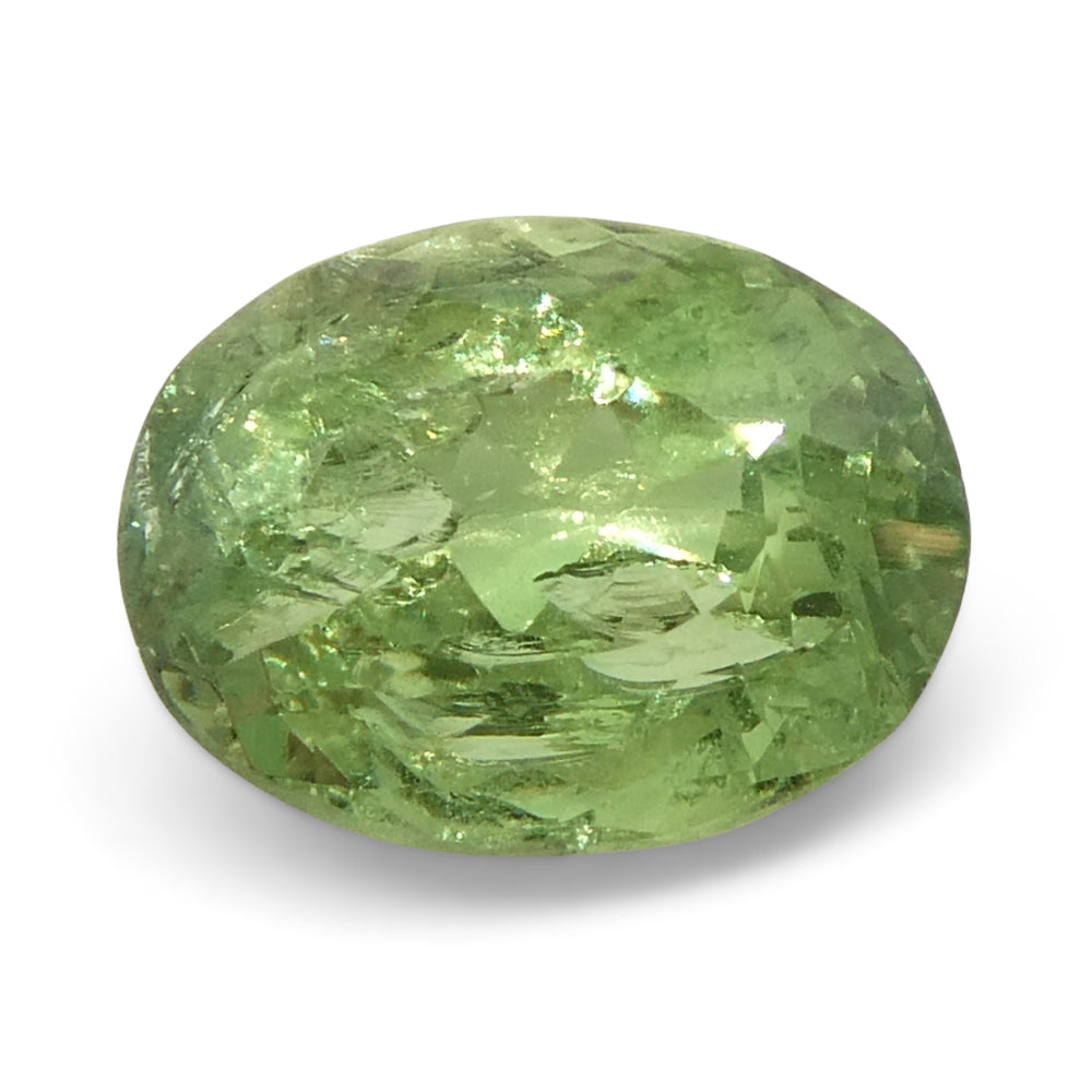 Alexandrite 0.96 cts 6.92 x 5.29 x 3.27 mm Oval Yellowish Green changing to Greenish Yellow  $1350