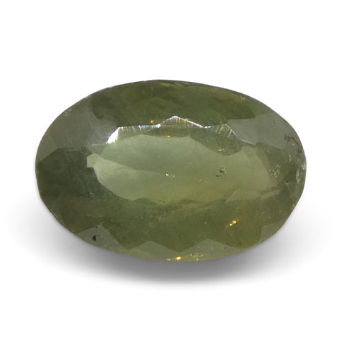 0.99ct Oval Yellowish Green to Yellowish Brown Alexandrite from Brazil, Unheated