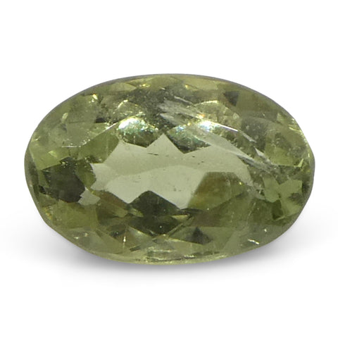 0.47ct Oval Yellowish Green to Greyish Purple Alexandrite from Brazil, Unheated