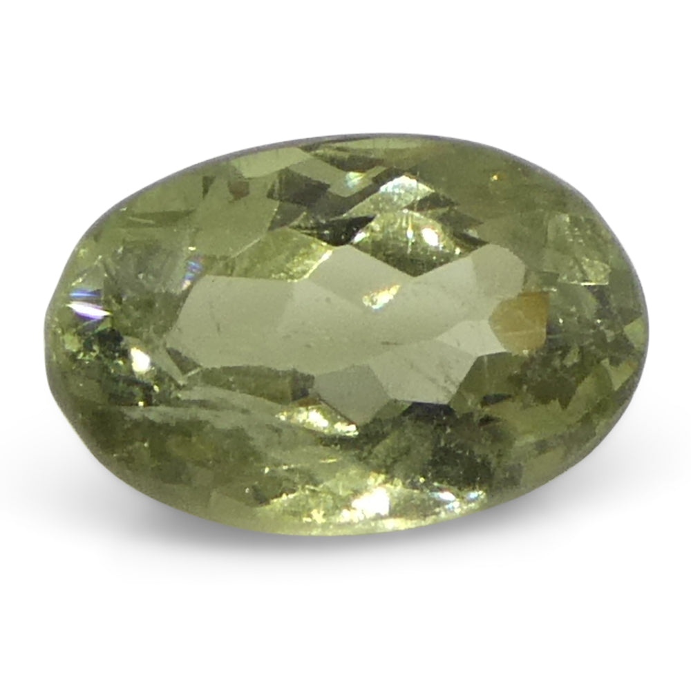 0.47ct Oval Yellowish Green to Greyish Purple Alexandrite from Brazil, Unheated - Skyjems Wholesale Gemstones