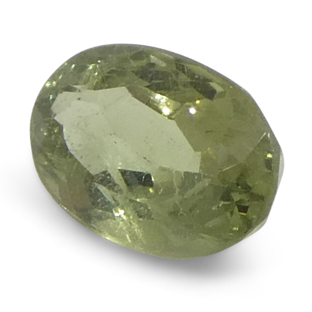 0.47ct Oval Yellowish Green to Greyish Purple Alexandrite from Brazil, Unheated - Skyjems Wholesale Gemstones