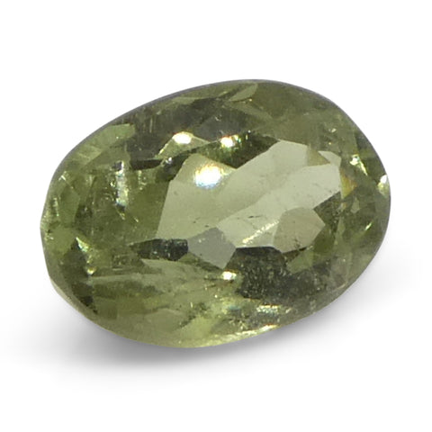 0.47ct Oval Yellowish Green to Greyish Purple Alexandrite from Brazil, Unheated