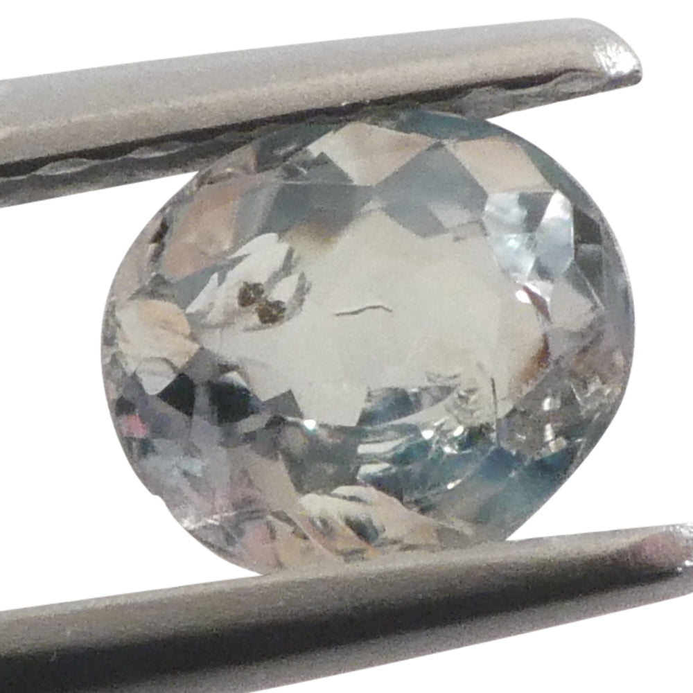 0.47ct Oval Yellowish Green to Greyish Purple Alexandrite from Brazil, Unheated - Skyjems Wholesale Gemstones