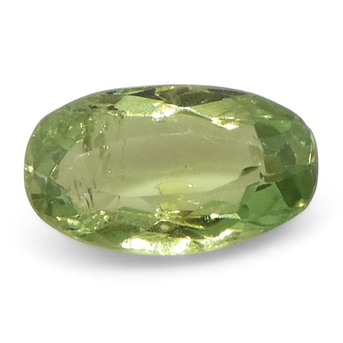 0.44ct Oval Yellowish Green to Greyish Purple Alexandrite from Brazil, Unheated