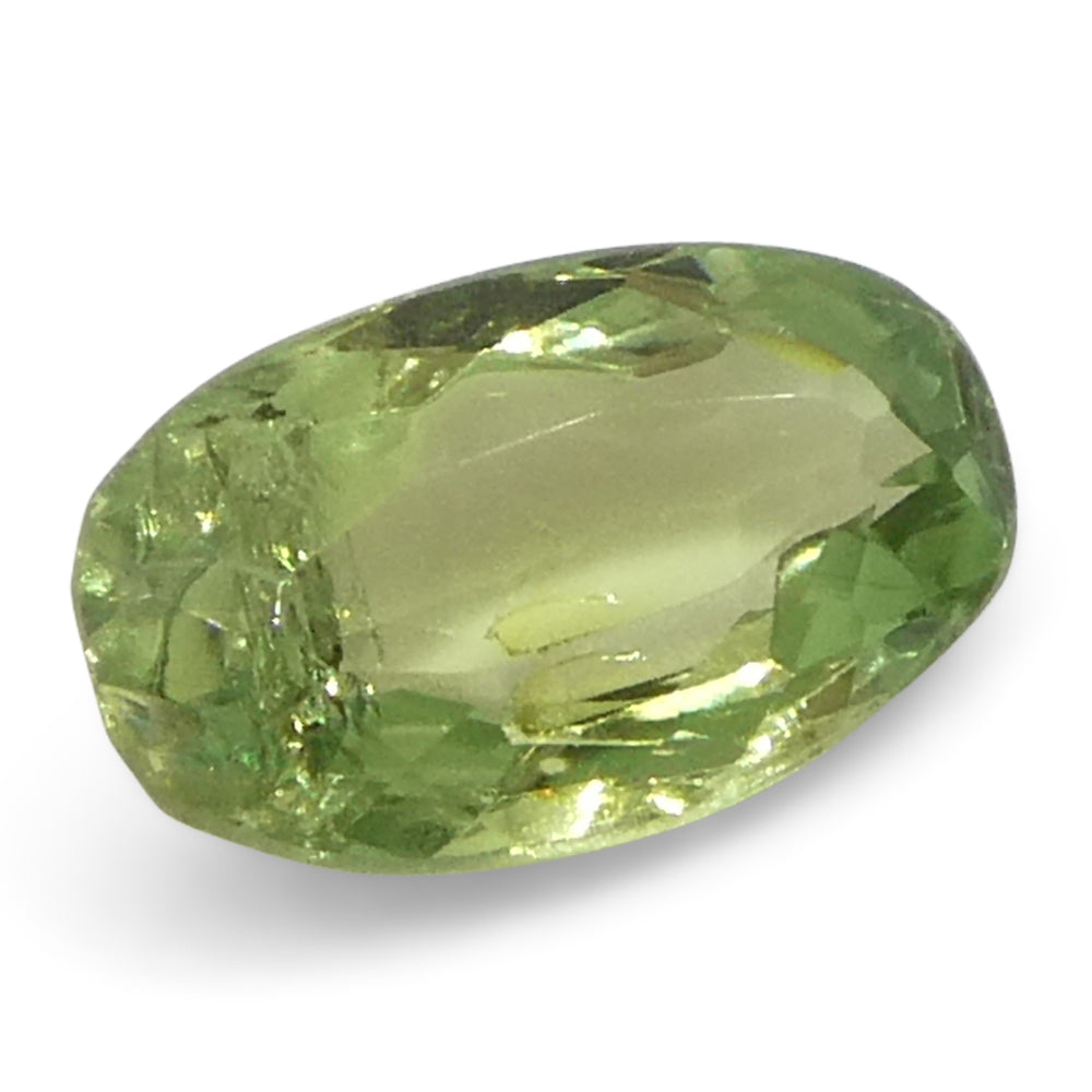 0.44ct Oval Yellowish Green to Greyish Purple Alexandrite from Brazil, Unheated - Skyjems Wholesale Gemstones