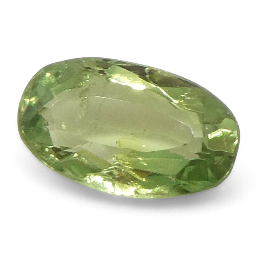 0.44ct Oval Yellowish Green to Greyish Purple Alexandrite from Brazil, Unheated - Skyjems Wholesale Gemstones