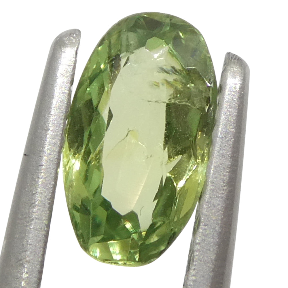 0.44ct Oval Yellowish Green to Greyish Purple Alexandrite from Brazil, Unheated - Skyjems Wholesale Gemstones