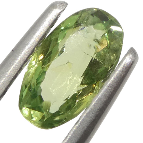 0.44ct Oval Yellowish Green to Greyish Purple Alexandrite from Brazil, Unheated