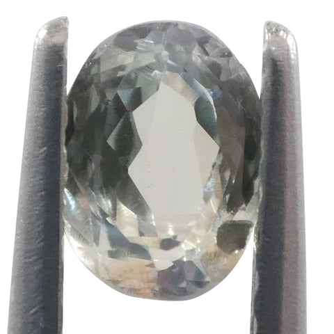 0.6ct Oval Yellowish Green to Greyish Purple Alexandrite from Brazil, Unheated