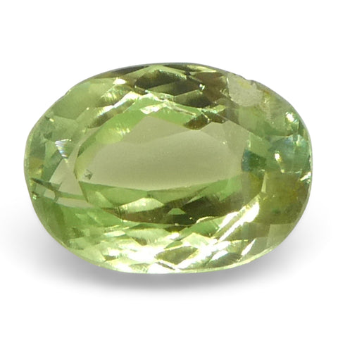 0.6ct Oval Yellowish Green to Greyish Purple Alexandrite from Brazil, Unheated