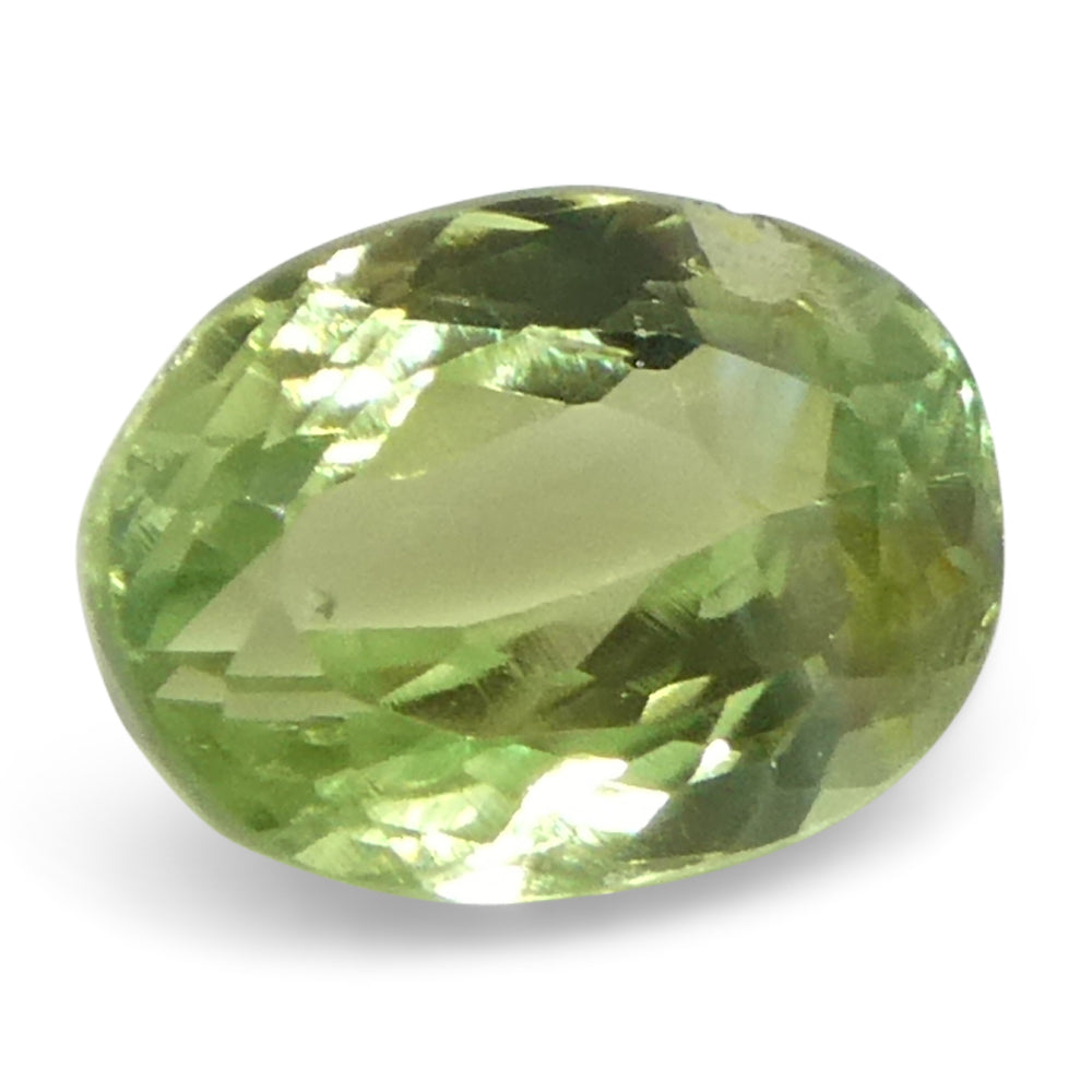 0.6ct Oval Yellowish Green to Greyish Purple Alexandrite from Brazil, Unheated - Skyjems Wholesale Gemstones