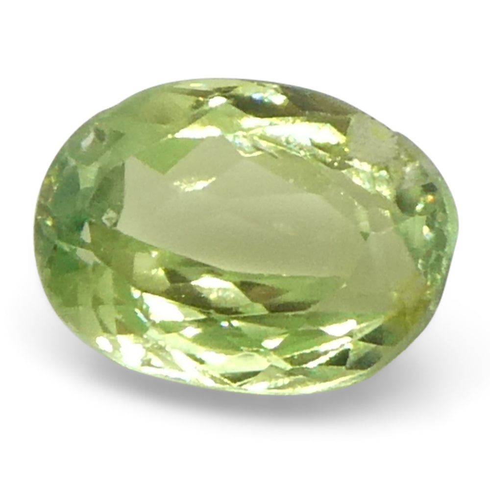 0.6ct Oval Yellowish Green to Greyish Purple Alexandrite from Brazil, Unheated - Skyjems Wholesale Gemstones