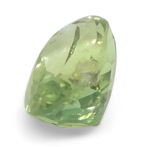 0.6ct Oval Yellowish Green to Greyish Purple Alexandrite from Brazil, Unheated