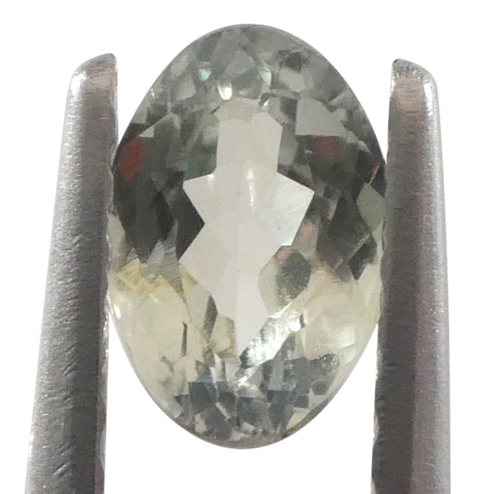 0.44ct Oval Yellowish Green to Greyish Purple Alexandrite from Brazil, Unheated - Skyjems Wholesale Gemstones