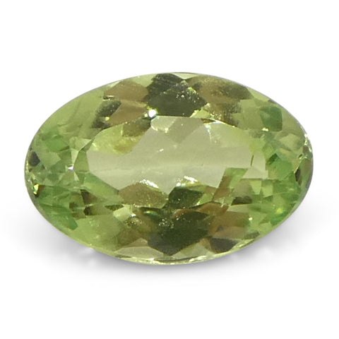 0.44ct Oval Yellowish Green to Greyish Purple Alexandrite from Brazil, Unheated