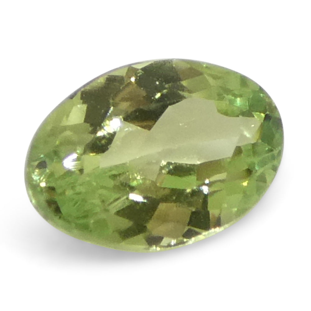 0.44ct Oval Yellowish Green to Greyish Purple Alexandrite from Brazil, Unheated - Skyjems Wholesale Gemstones