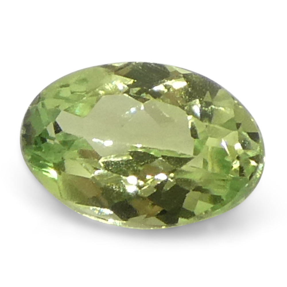 0.44ct Oval Yellowish Green to Greyish Purple Alexandrite from Brazil, Unheated - Skyjems Wholesale Gemstones