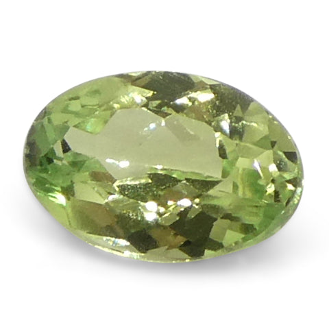 0.44ct Oval Yellowish Green to Greyish Purple Alexandrite from Brazil, Unheated