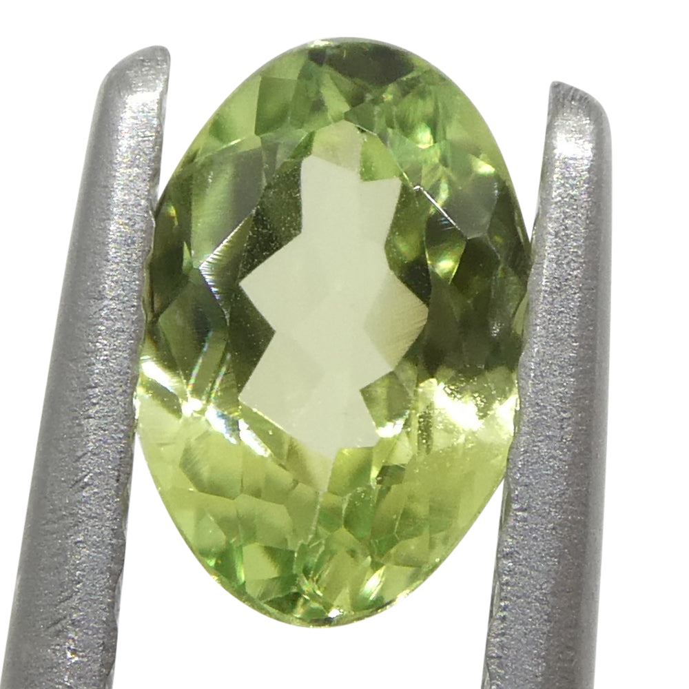 0.44ct Oval Yellowish Green to Greyish Purple Alexandrite from Brazil, Unheated - Skyjems Wholesale Gemstones