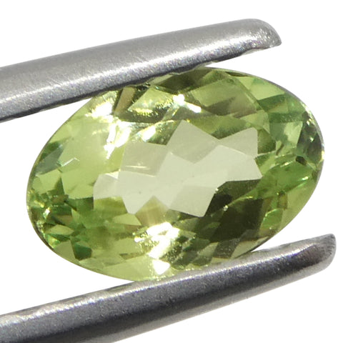 0.44ct Oval Yellowish Green to Greyish Purple Alexandrite from Brazil, Unheated