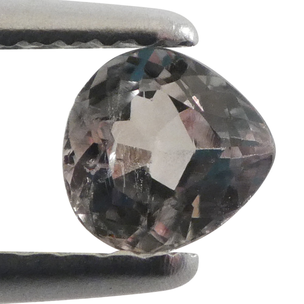 0.46ct Pear Yellowish Green to Greyish Purple Alexandrite from Brazil, Unheated - Skyjems Wholesale Gemstones