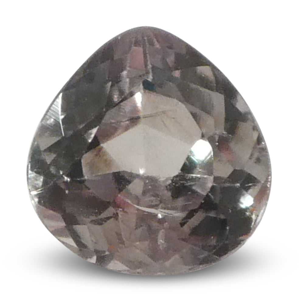 0.46ct Pear Yellowish Green to Greyish Purple Alexandrite from Brazil, Unheated - Skyjems Wholesale Gemstones