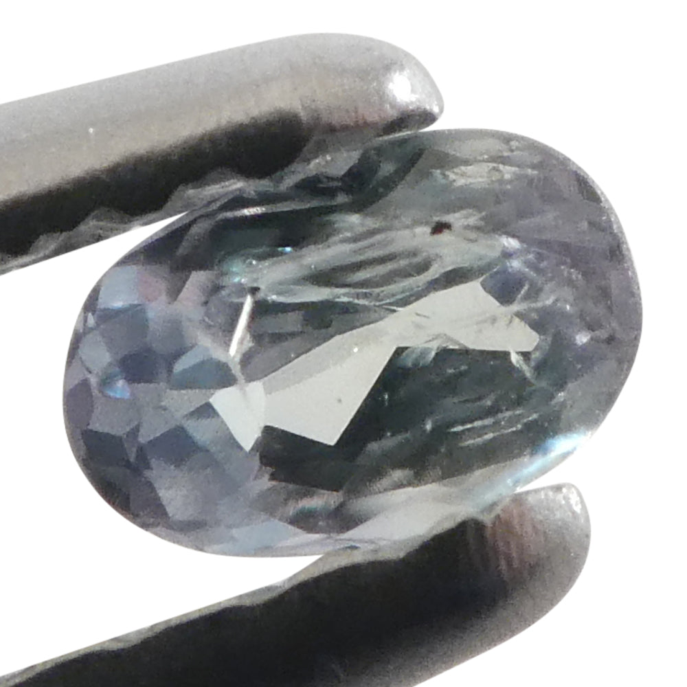0.15ct Oval Yellowish Green to Greyish Purple Alexandrite from Brazil, Unheated - Skyjems Wholesale Gemstones