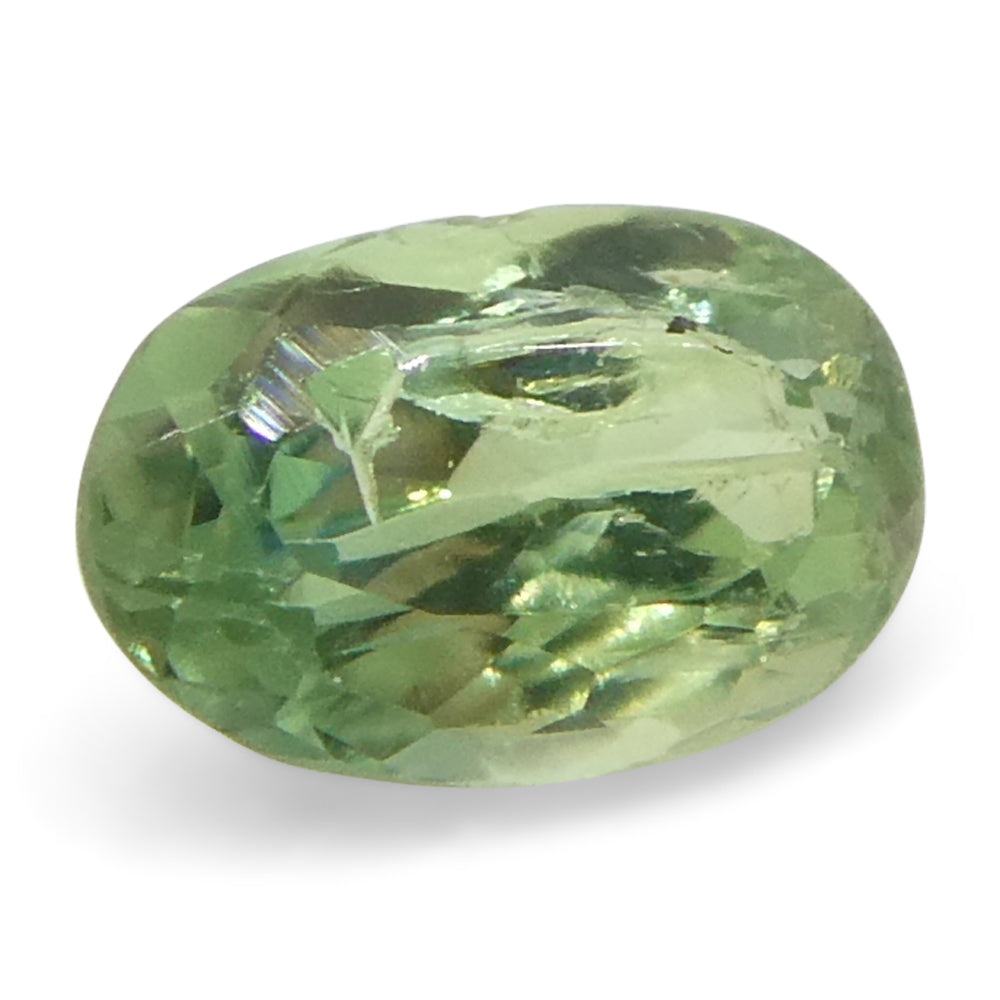 0.15ct Oval Yellowish Green to Greyish Purple Alexandrite from Brazil, Unheated - Skyjems Wholesale Gemstones