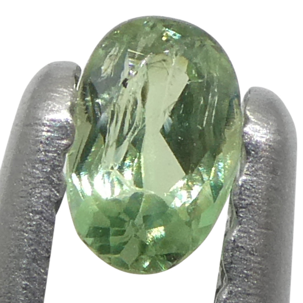 0.15ct Oval Yellowish Green to Greyish Purple Alexandrite from Brazil, Unheated - Skyjems Wholesale Gemstones