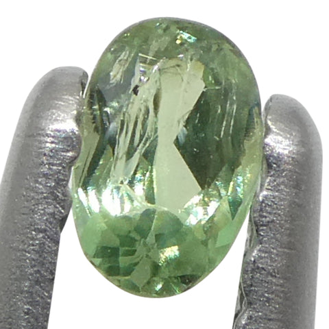 0.15ct Oval Yellowish Green to Greyish Purple Alexandrite from Brazil, Unheated