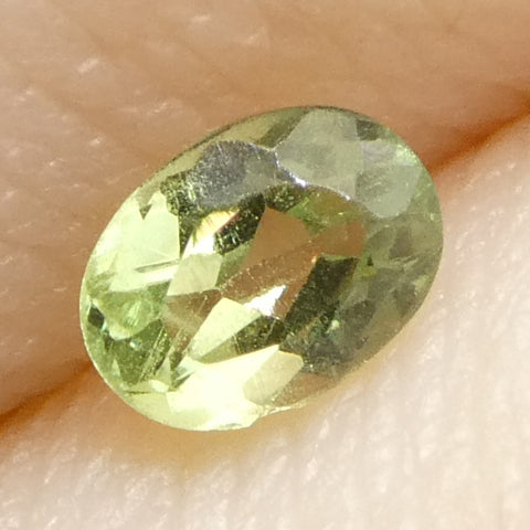 0.22ct Oval Yellowish Green to Greyish Purple Alexandrite from Brazil, Unheated